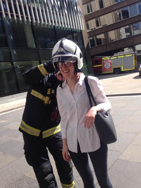 Couldn’t resist trying on a helmet!! #lifegoals